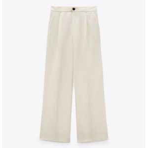 NWT Zara Creme Trouser Pants